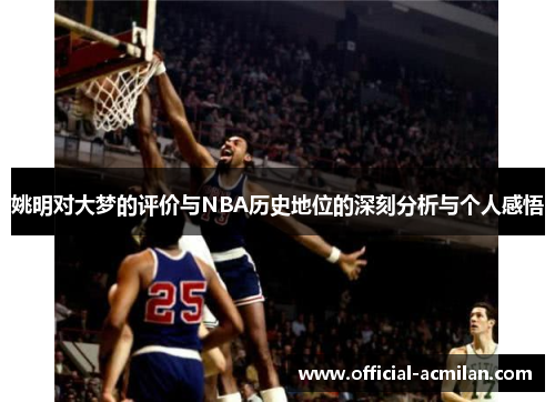 姚明对大梦的评价与NBA历史地位的深刻分析与个人感悟